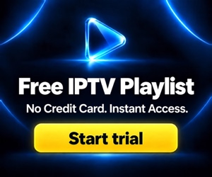 Free IPTV playlist — no credit card, instant access