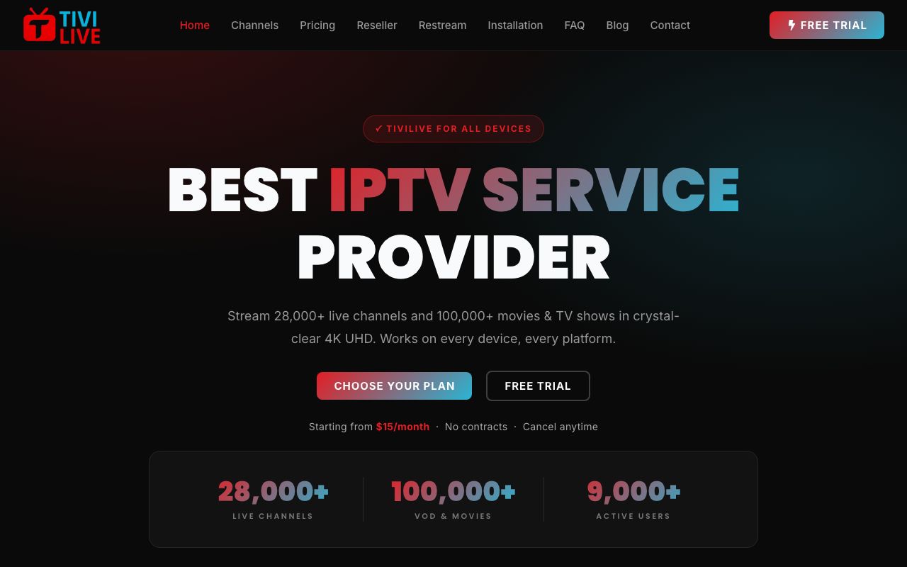 Tivi Live official website
